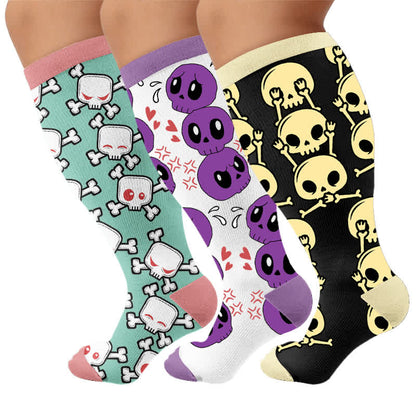Chaussettes de compression Skull Alien grande taille - image 7