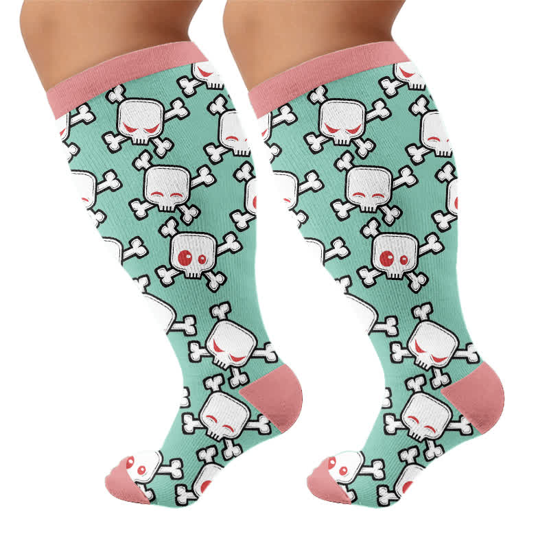 Chaussettes de compression Skull Alien grande taille - image 8