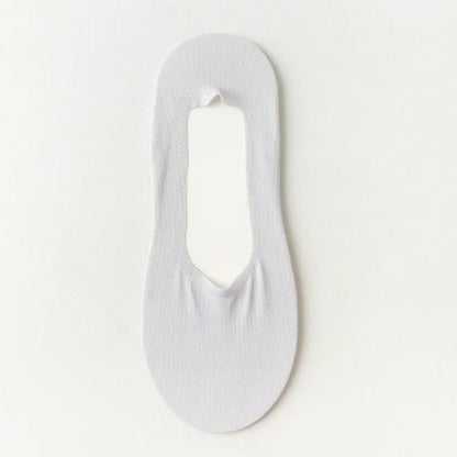 Chaussettes invisibles douces et rafraîchissantes en soie glacée (6 paires) - Gris clair - EU39-45(US6-11) - image 9