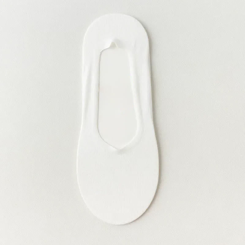 Chaussettes invisibles douces et rafraîchissantes en soie glacée (6 paires) - Blanc - EU39-45(US6-11) - image 8