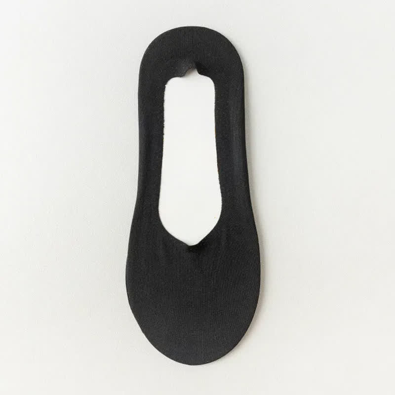 Chaussettes invisibles douces et rafraîchissantes en soie glacée (6 paires) - Noir - EU39-45(US6-11) - image 11