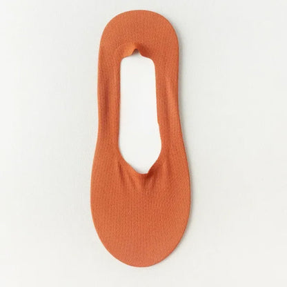 Chaussettes invisibles douces et rafraîchissantes en soie glacée (6 paires) - Vin - EU39-45(US6-11) - image 12