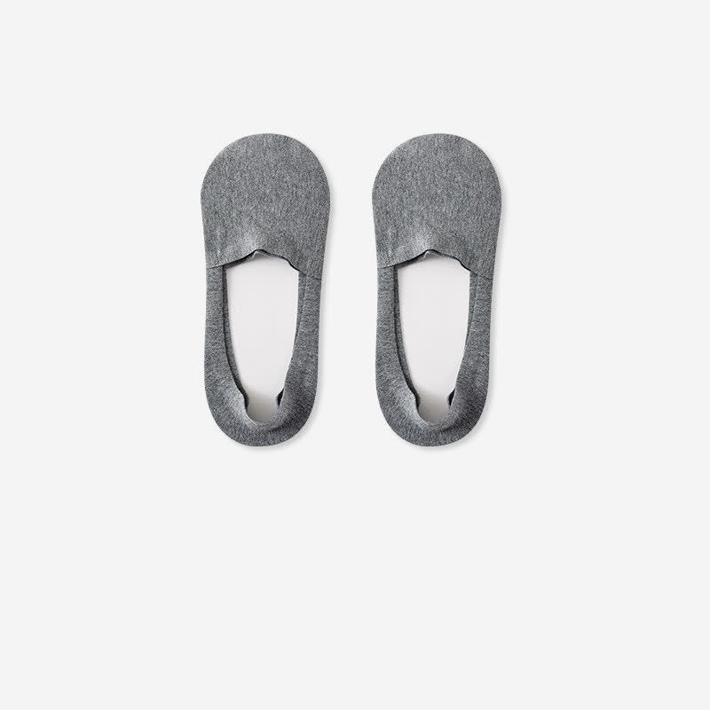 Chaussettes invisibles en coton respirant (3 paires) - Gris foncé - RU39-44 (US6-10) - image 5