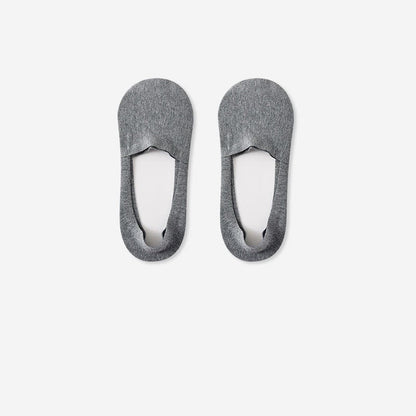 Chaussettes invisibles en coton respirant (3 paires) - Gris foncé - RU39-44 (US6-10) - image 5