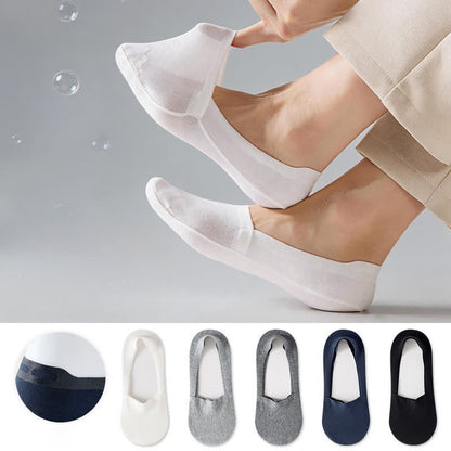 Chaussettes invisibles en coton respirant (3 paires) - image 0