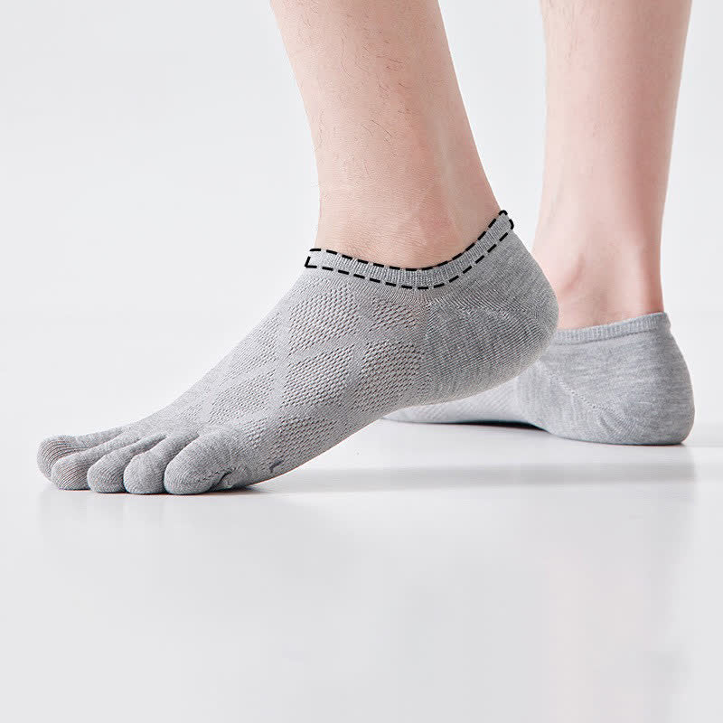 Chaussettes invisibles respirantes en bambou à cinq orteils (3 paires) - image 2