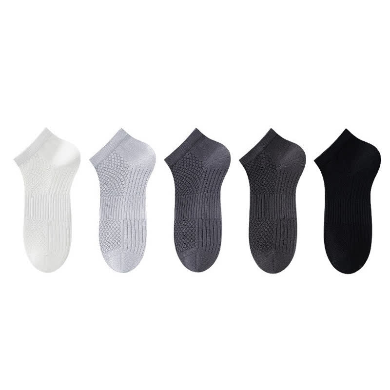 Chaussettes de cheville respirantes en soie glacée antibactérienne (5 paires) - image 11