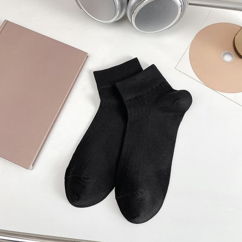 Chaussettes extensibles douces à la cheville (5 paires) - Noir - UE36-44 (US3-10) - image 7