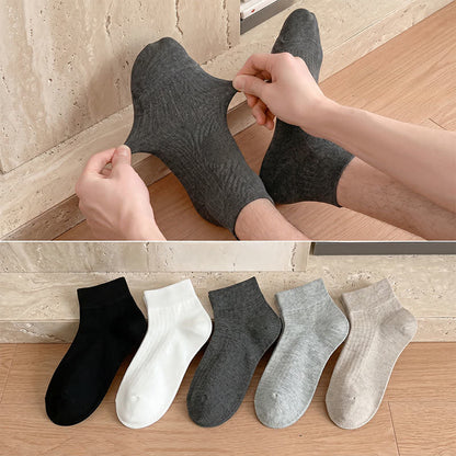 Chaussettes extensibles douces à la cheville (5 paires) - Multicolore - UE36-44 (US3-10) - image 0