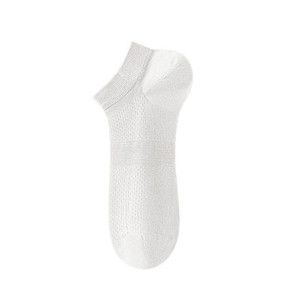 Chaussettes de cheville en soie respirante (8 paires) - Blanc - UE36-44 (US3-10) - image 6