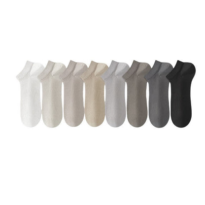 Chaussettes de cheville en soie respirante (8 paires) - image 4