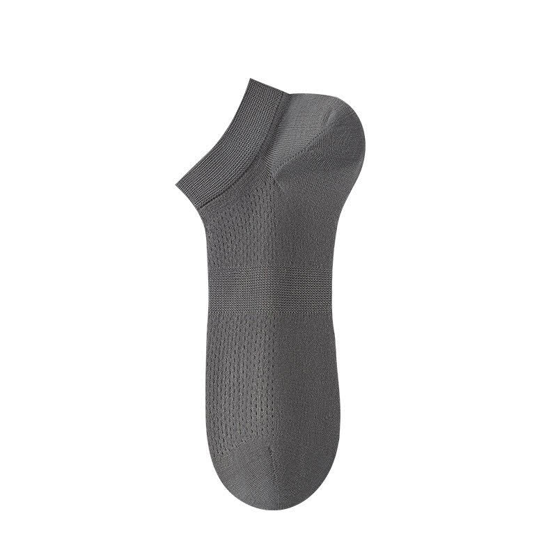Chaussettes de cheville en soie respirante (8 paires) - Gris foncé - UE36-44 (US3-10) - image 11