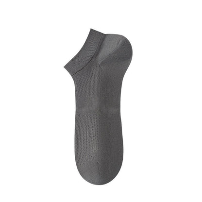Chaussettes de cheville en soie respirante (8 paires) - Gris foncé - UE36-44 (US3-10) - image 11