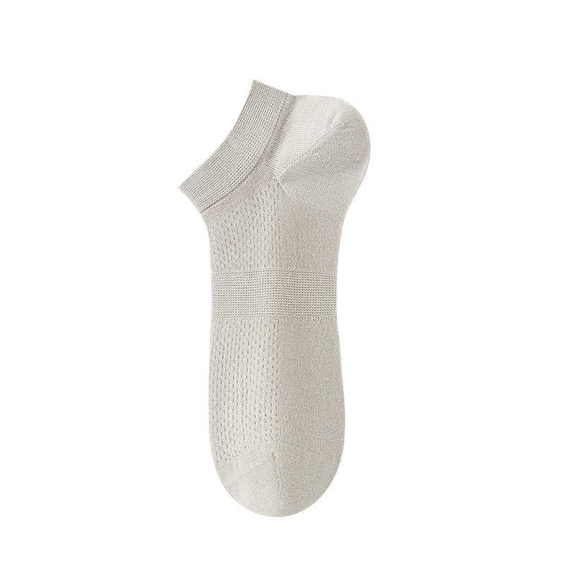 Chaussettes de cheville en soie respirante (8 paires) - Beige - UE36-44 (US3-10) - image 8