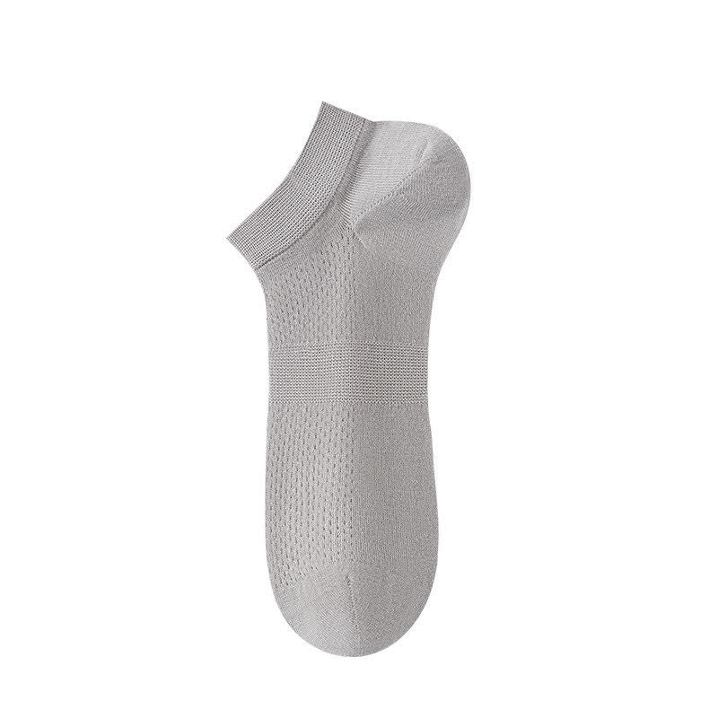 Chaussettes de cheville en soie respirante (8 paires) - Gris clair - UE36-44 (US3-10) - image 12