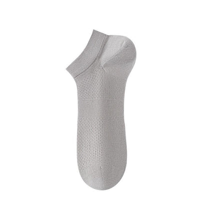 Chaussettes de cheville en soie respirante (8 paires) - Gris clair - UE36-44 (US3-10) - image 12