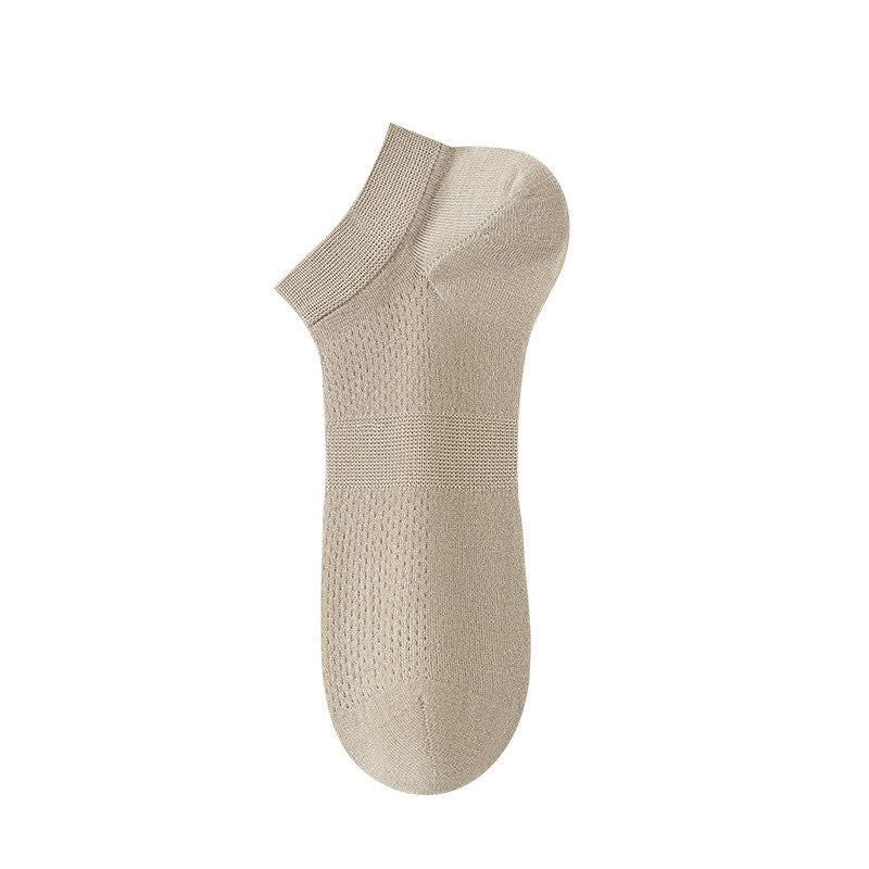 Chaussettes de cheville en soie respirante (8 paires) - Kaki - UE36-44 (US3-10) - image 9