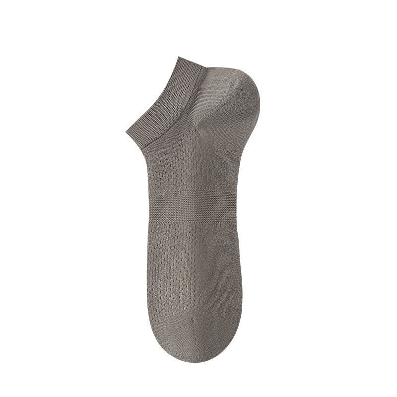 Chaussettes de cheville en soie respirante (8 paires) - Gris - UE36-44 (US3-10) - image 7