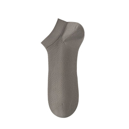 Chaussettes de cheville en soie respirante (8 paires) - Gris - UE36-44 (US3-10) - image 7