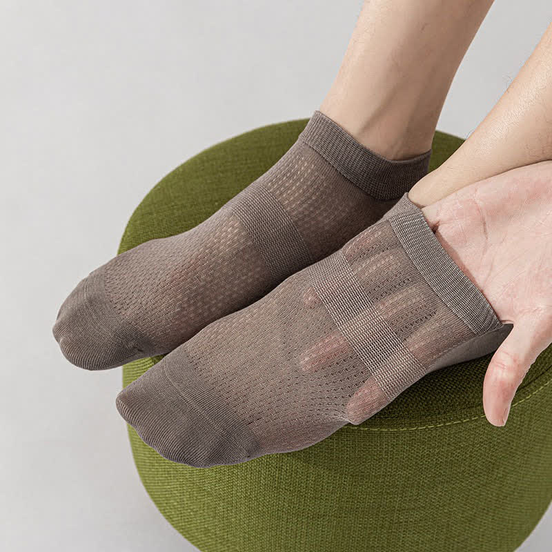 Chaussettes de cheville en soie respirante (8 paires) - image 2