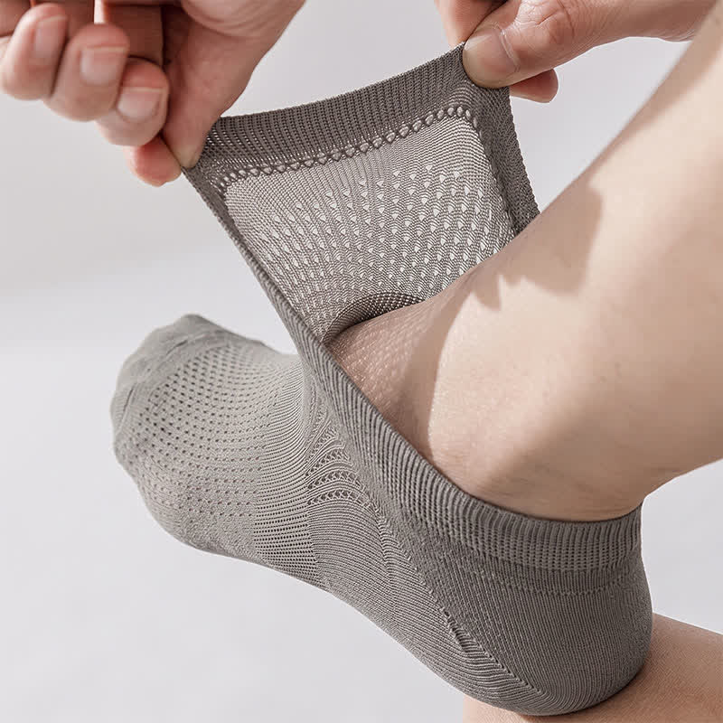 Chaussettes de cheville en soie respirante (8 paires) - image 1