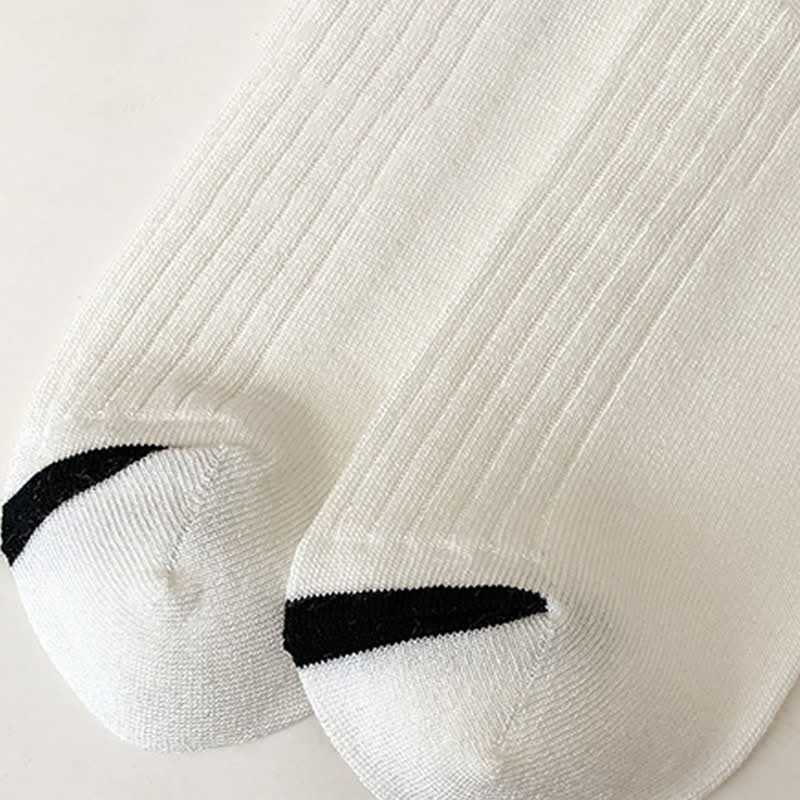Chaussettes basses décontractées en bambou côtelé (5 paires) - image 7