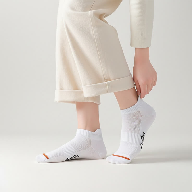 Chaussettes respirantes et rembourrées à la cheville (5 paires) - Blanc - UE36-44 (US3-10) - image 1