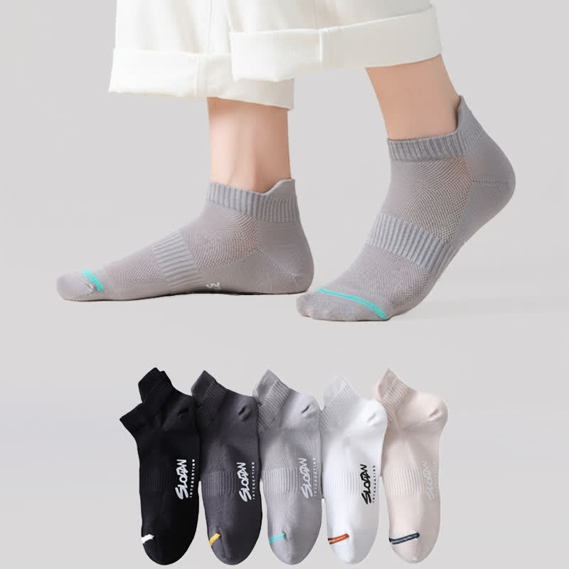 Chaussettes respirantes et rembourrées à la cheville (5 paires) - Multicolore - UE36-44 (US3-10) - image 0