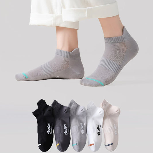 Chaussettes respirantes et rembourrées à la cheville (5 paires) - Multicolore - UE36-44 (US3-10) - image 0