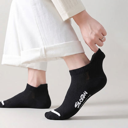 Chaussettes respirantes et rembourrées à la cheville (5 paires) - Noir - UE36-44 (US3-10) - image 8