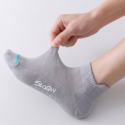 Chaussettes respirantes et rembourrées à la cheville (5 paires) - Gris clair - UE36-44 (US3-10) - image 7