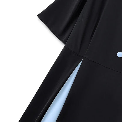Robe midi bouffante ample à manches courtes pour femmes rondes - image 4
