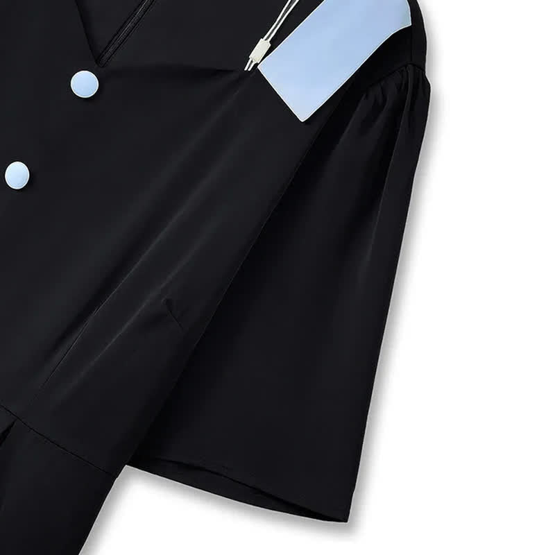 Robe midi bouffante ample à manches courtes pour femmes rondes - image 3