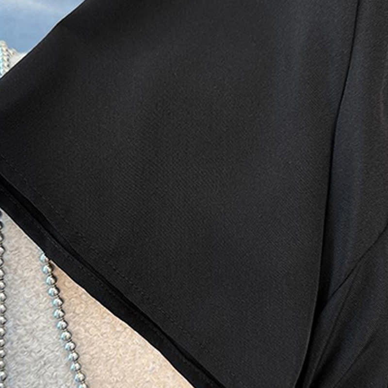 Robe midi élégante grande taille à col en V et ourlet à volants - image 4