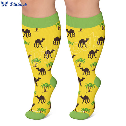 Chaussettes de compression Camel Palm grande taille - image 4