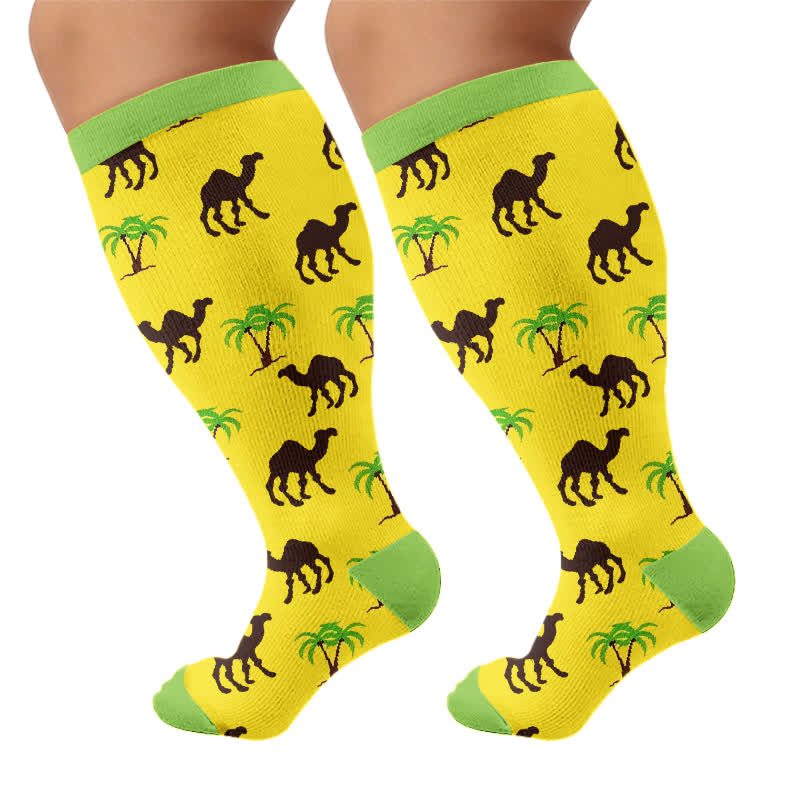 Chaussettes de compression Camel Palm grande taille - image 8