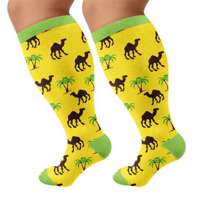 Chaussettes de compression Camel Palm grande taille - image 8