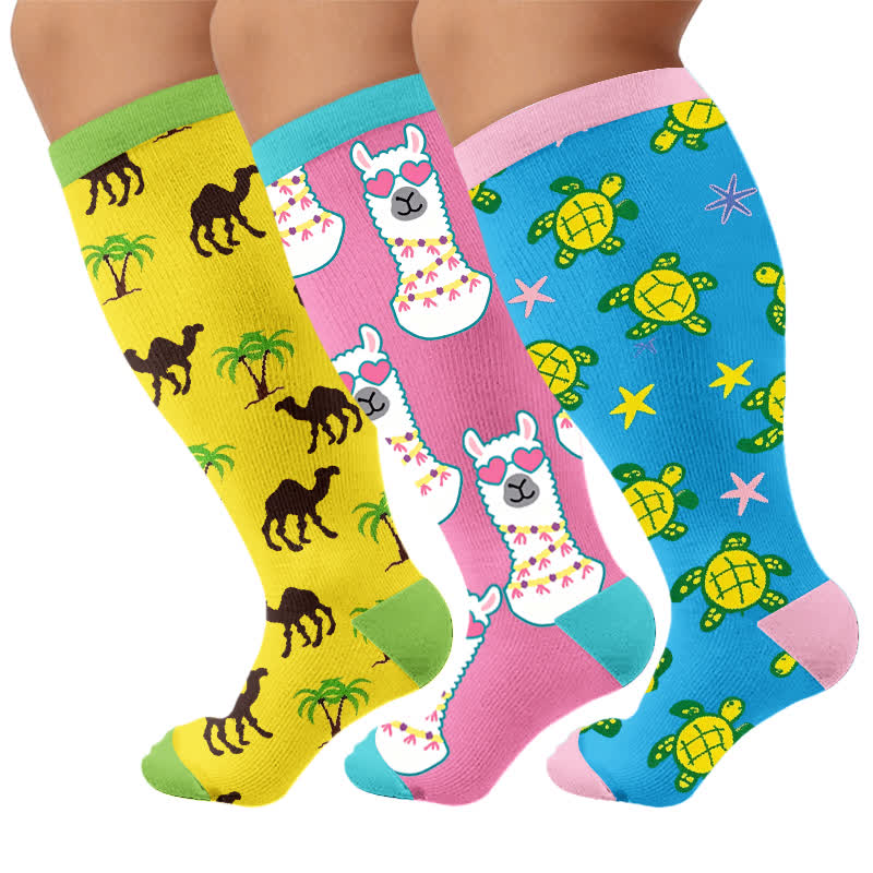 Chaussettes de compression Camel Palm grande taille - image 7