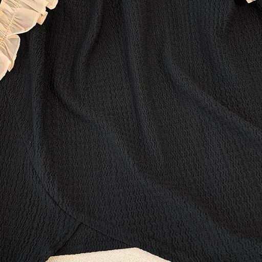 Ensemble haut asymétrique à volants et jupe midi fluide grande taille - image 3