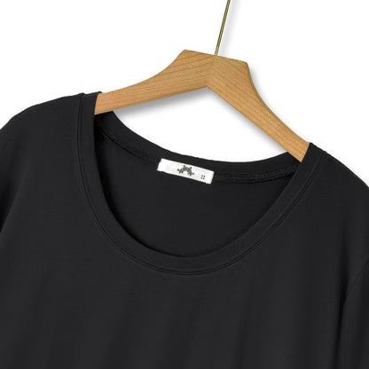 Robe midi grande taille à ourlet contrasté - image 1
