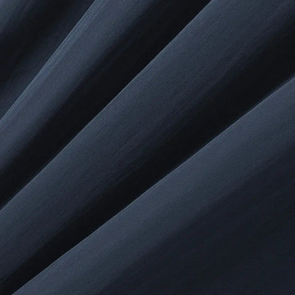 Robe midi marine grande taille à nouer dans le dos et ourlet à volants - image 4