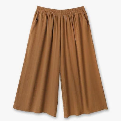 Ensemble haut décontracté ceinturé et pantalon à jambes larges et poches - image 10