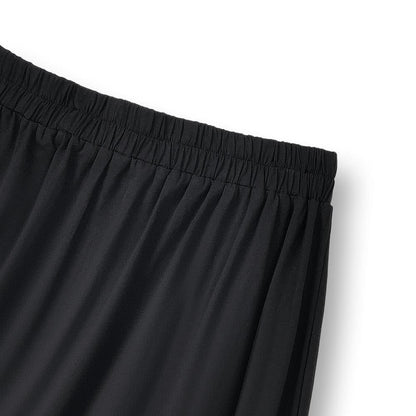 Ensemble jupe midi à manches courtes froncées et nœud latéral grande taille - image 7