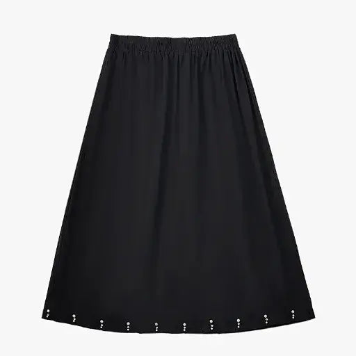 Ensemble jupe midi à manches courtes froncées et nœud latéral grande taille - Jupe midi - 6XL - image 6