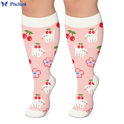 Chaussettes de compression Daisy Butterfly grandes tailles - image 7