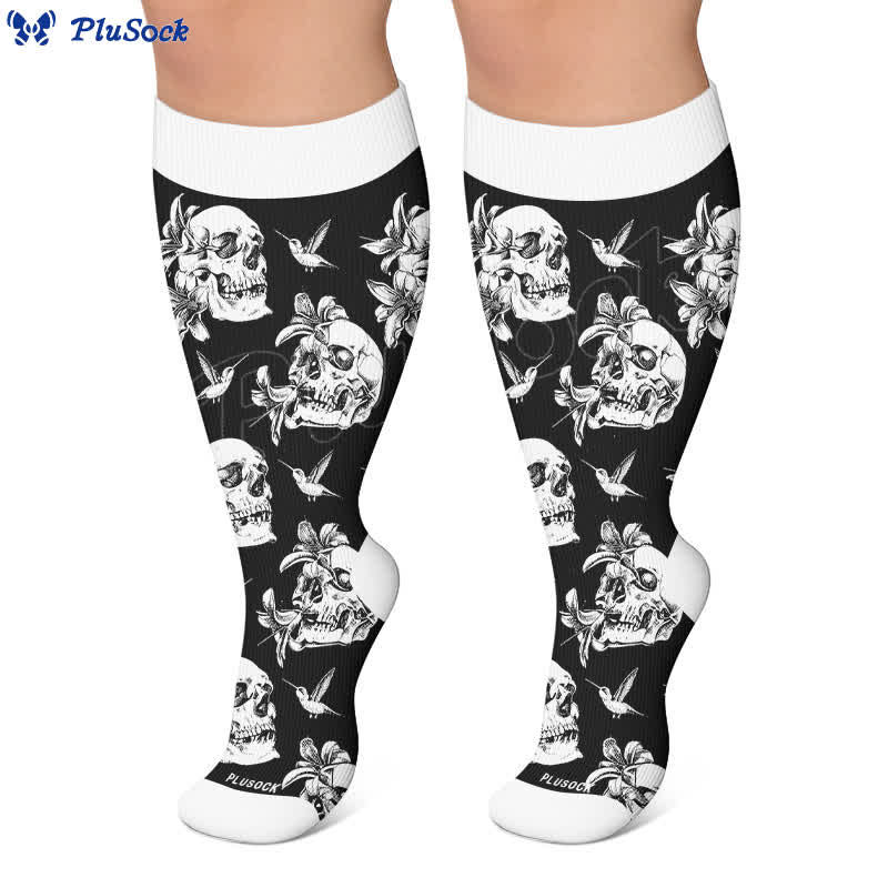 Chaussettes de compression grandes tailles à tête de sucre - image 5