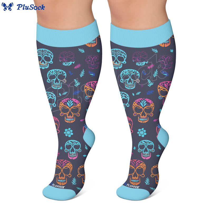 Chaussettes de compression grandes tailles à tête de sucre - image 6