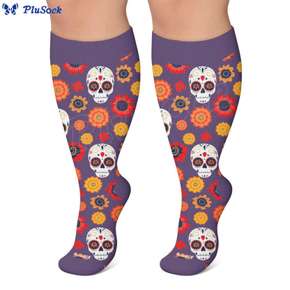Chaussettes de compression grandes tailles à tête de sucre - image 7