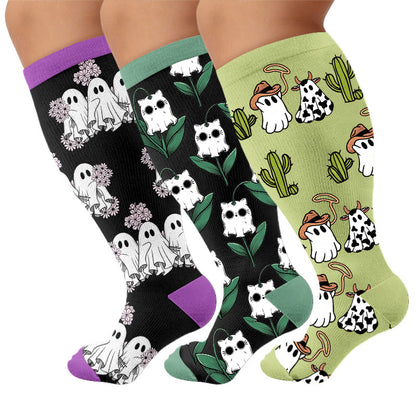 Chaussettes de compression mignonnes et effrayantes grandes tailles - image 7