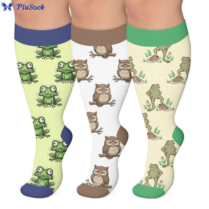 Chaussettes de compression Frog Owl grandes tailles - image 0